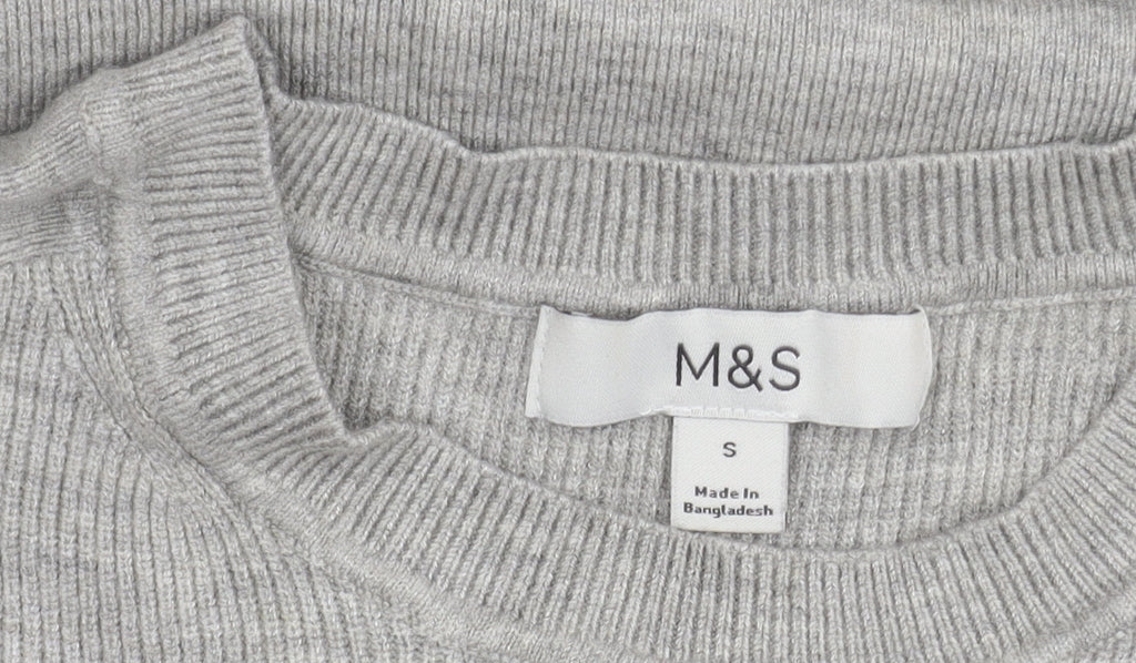 Marks & Spencer Women's Grey Pullover Jumper S