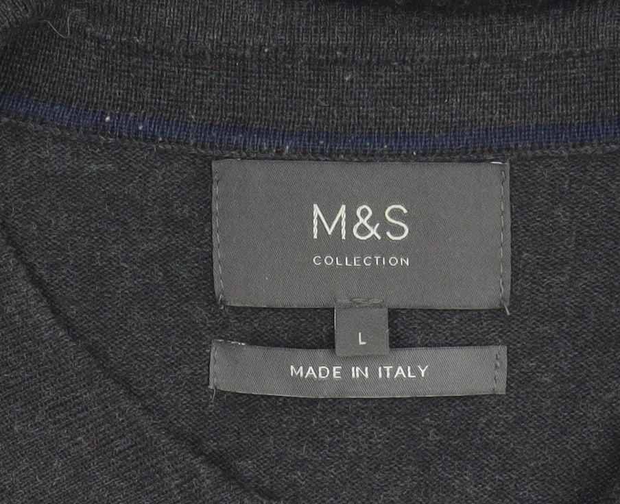 Marks & Spencer Men's Black Large Polo Shirt