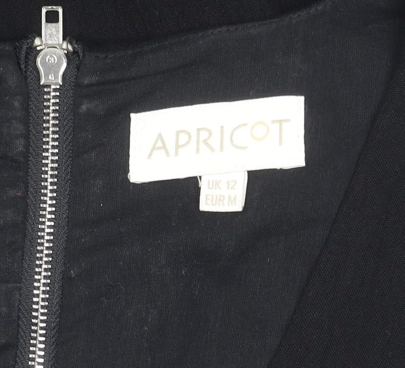 Apricot Women's Black V-Neck Dress UK 12