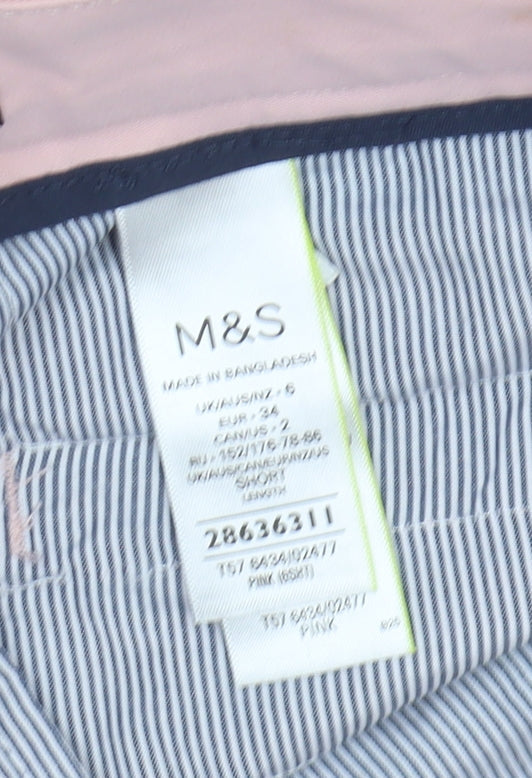 Marks and Spencer Women's Pink Trousers Size 6