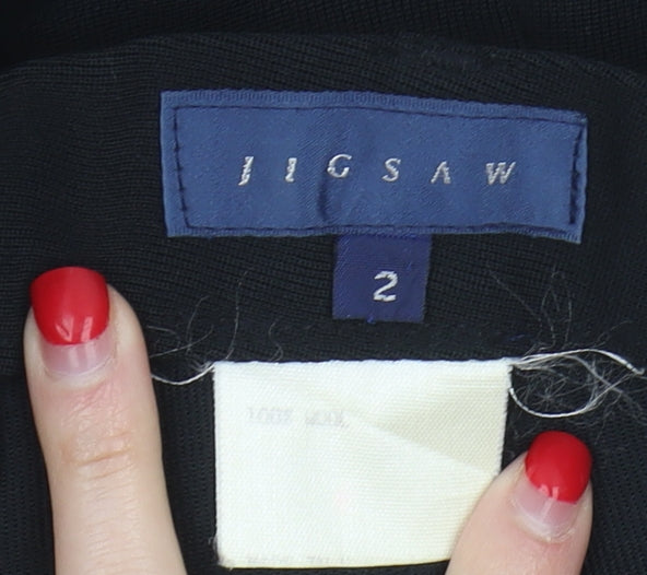 Jigsaw Women's Black Wool Trousers Size 2XS