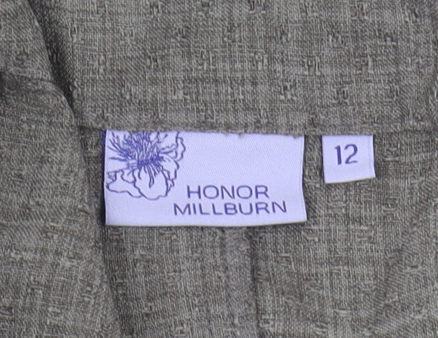 Honor Millburn Grey Women's Straight Trousers Size 12