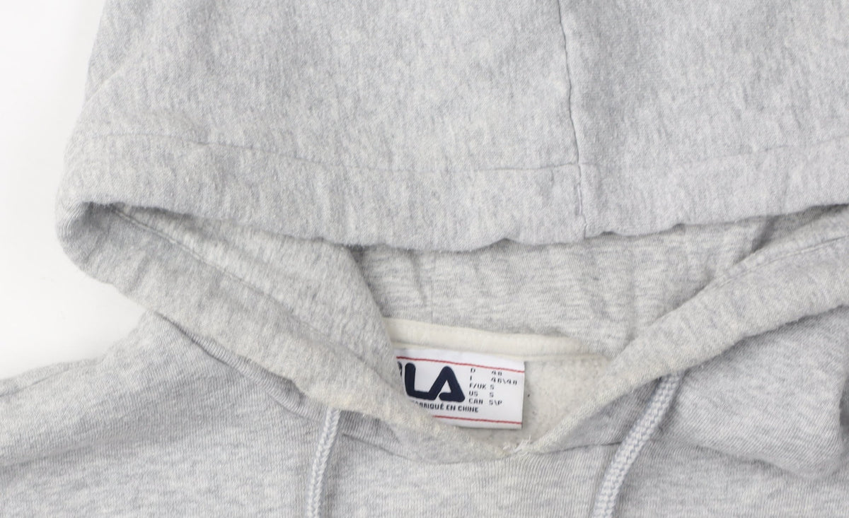 Fila Men's Grey Hoodie S Pullover Logo Style