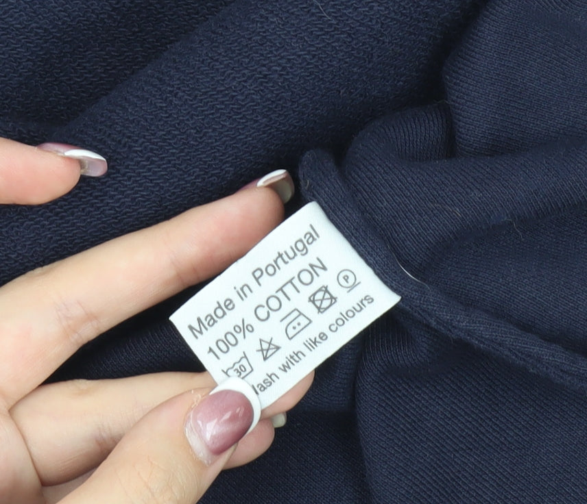 Les Basics Men's Blue Medium Cotton Jacket