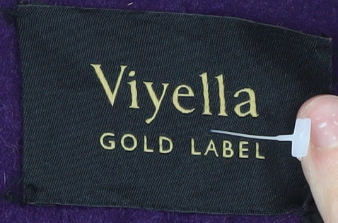 Viyella Women's Wool Angora Purple Coat Size 10