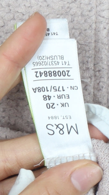 Marks & Spencer Women's Beige Pullover Jumper Size 20