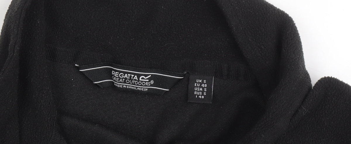 Regatta Men's Black Fleece 1/4 Zip Sweatshirt S