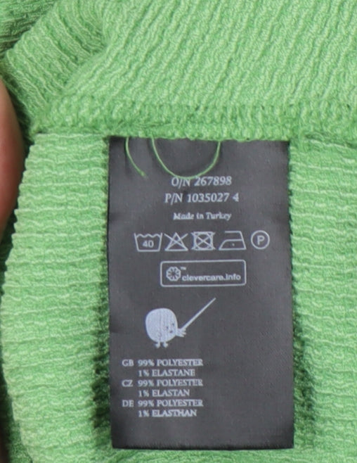 Monki Green Shirt Dress for Women, Size 12
