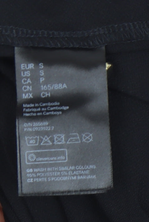 H&M Black Wrap Dress for Women, Size S - Party/Cocktail