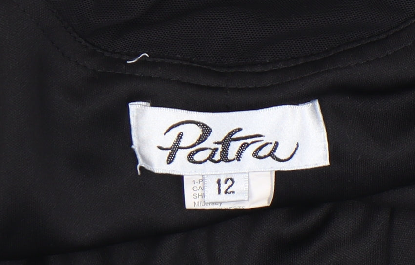 Patra Women's Black Size 12 Sleeveless Jersey Dress