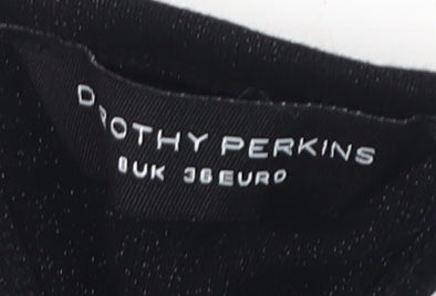 Dorothy Perkins Women's Black Tank Top - Size 8