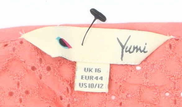 Yumi Pink Women's Skater Dress Size 16