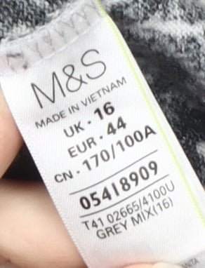 Marks & Spencer Women's Grey Jumper Size 16