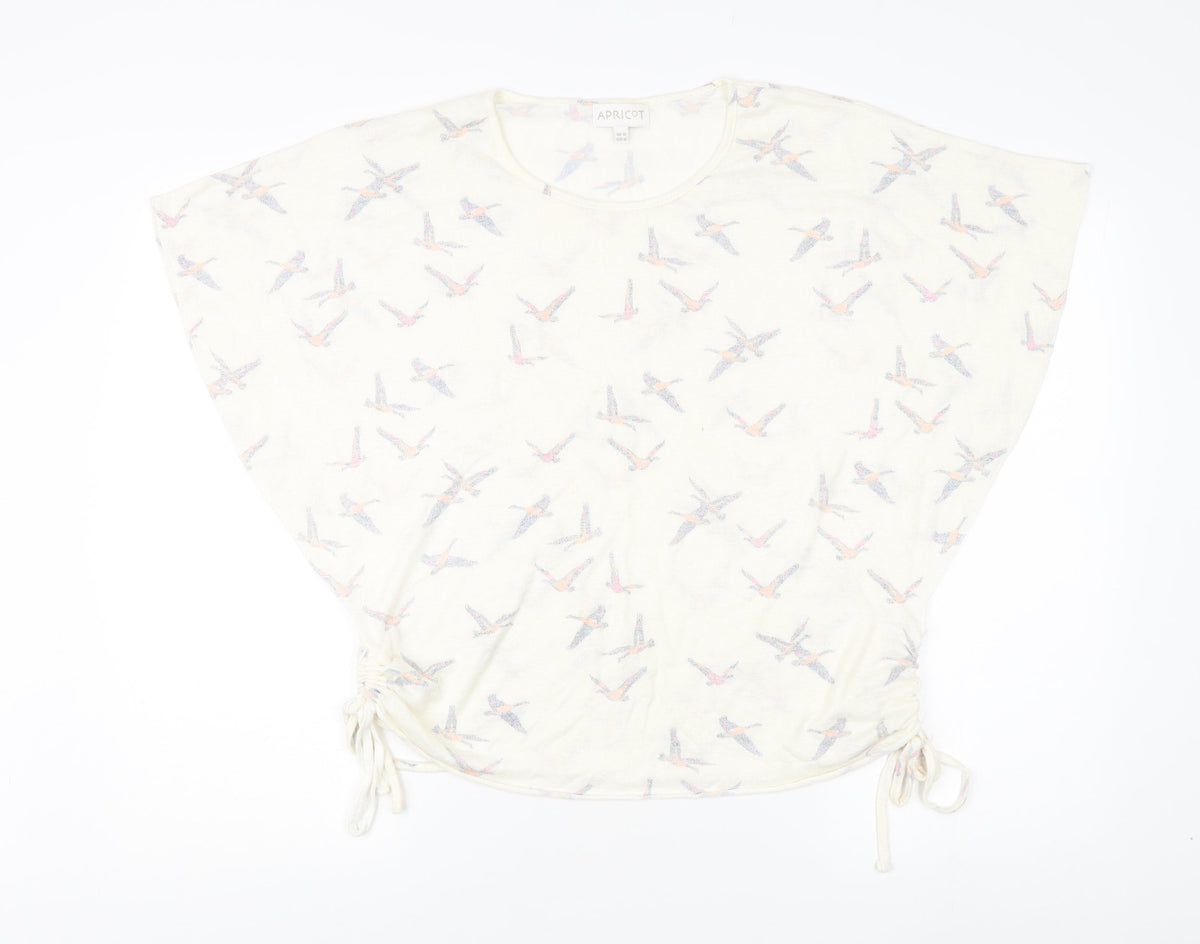 Apricot Women's Ivory Bird Tunic Blouse Size 12