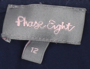 Phase Eight Women's Blue Boat Neck Top Size 12
