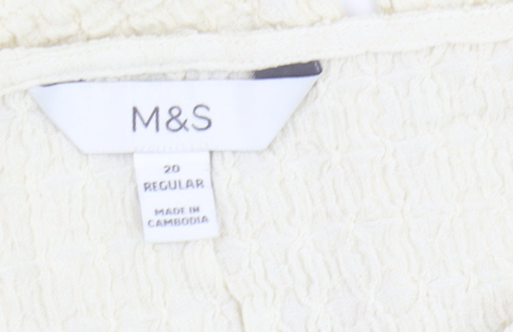 Marks & Spencer Women's Ivory Top Size 20