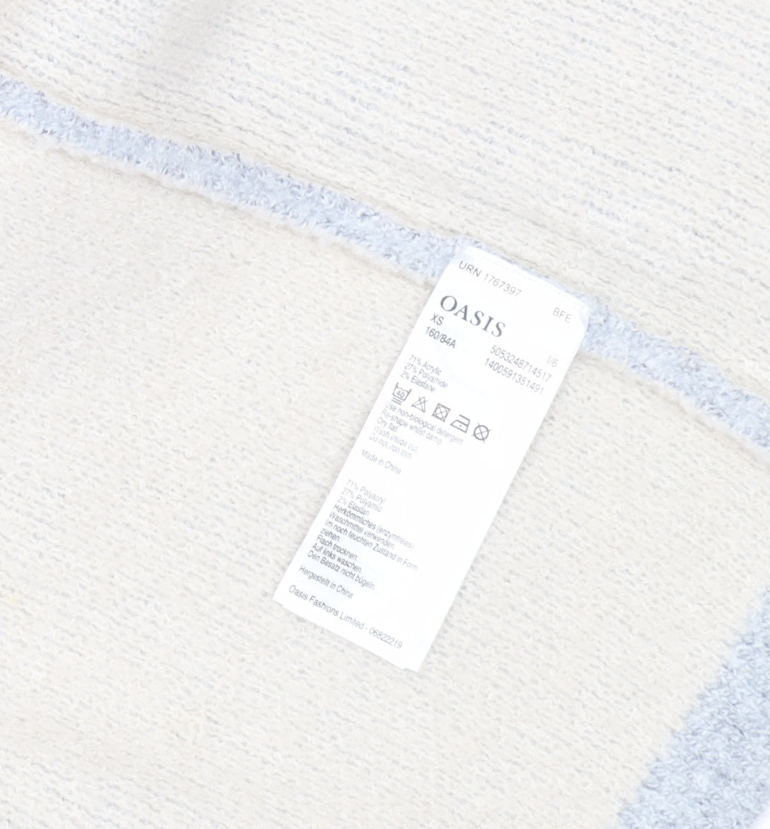 Oasis Grey Women’s XS Open Front Cardigan Long Sleeve