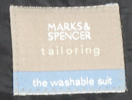 Marks & Spencer Men's Black Blazer 44R Wool Blend
