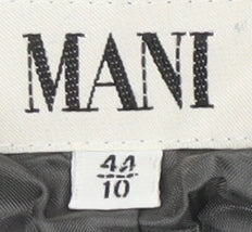 Mani Women's Grey Tweed Long Coat, Size 16
