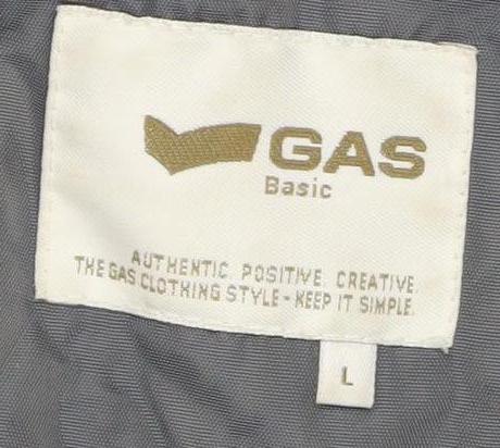 Gas Men's Grey Hooded Jacket L - Casual & Versatile