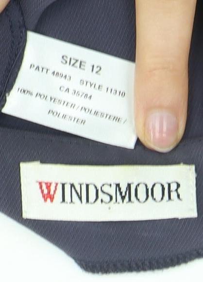 Windsmoor Women's Blue Long Jacket Size 12, Business Casual
