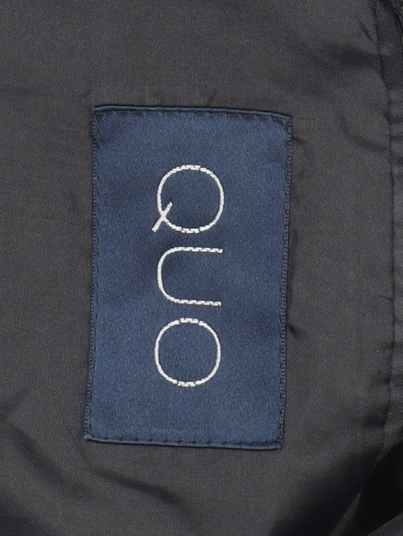 Quo Men's Grey Wool Blazer, Size 40, Formal Wear