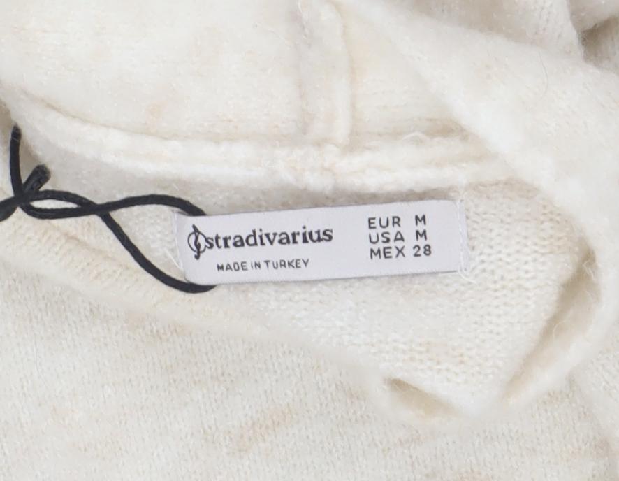 Stradivarius Women's Ivory Cardigan Size 12