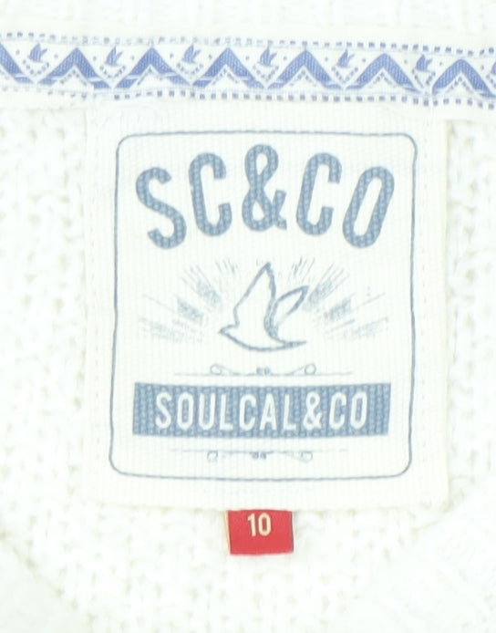 SoulCal & Co Women's Multicoloured Pullover Jumper Size 10