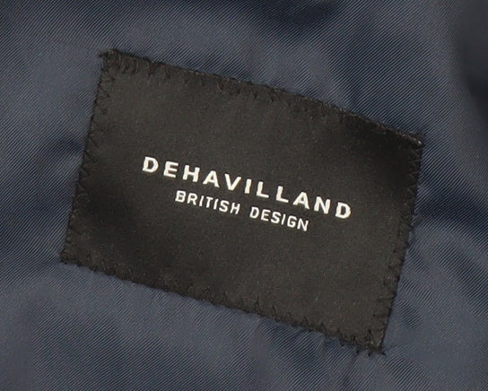Dehavilland Men's Blue Blazer, 40S, Formal Attire