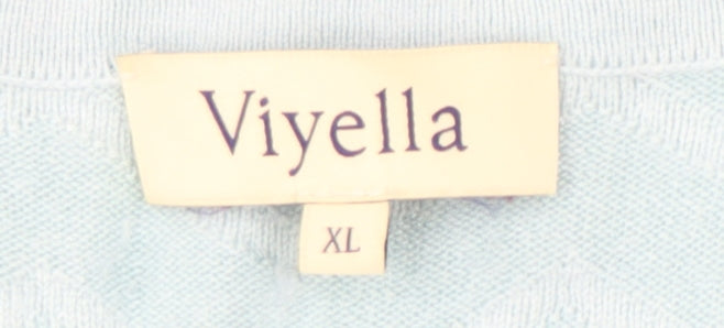 Viyella Women's Blue XL Crew Neck Pullover Jumper