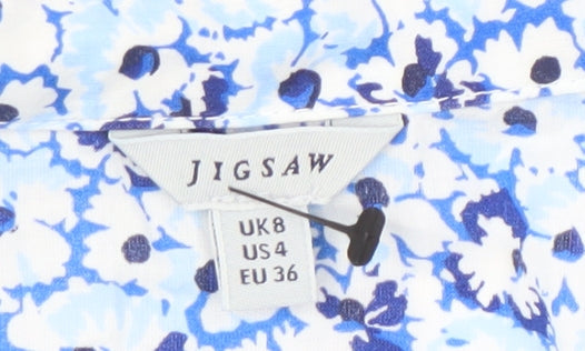 Jigsaw Women’s Floral Button-Up Shirt UK Size 8