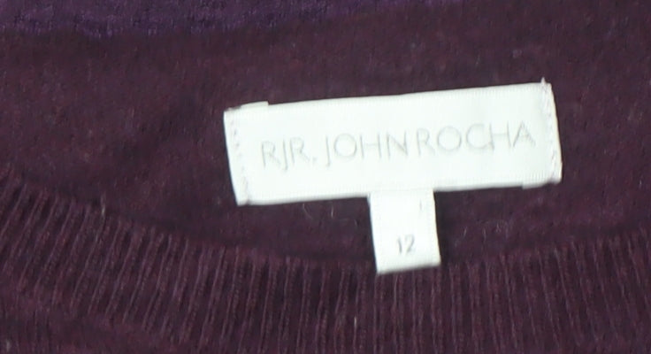 RJR John Rocha Women's Purple Pullover Jumper - Size 12