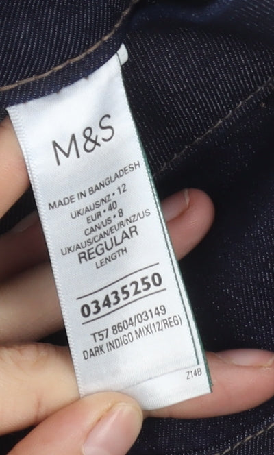 Marks & Spencer Women's Blue Skinny Jeans Size 12