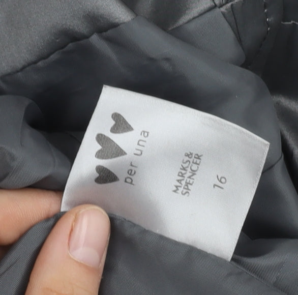 Marks & Spencer Women's Grey Mid-Length Coat