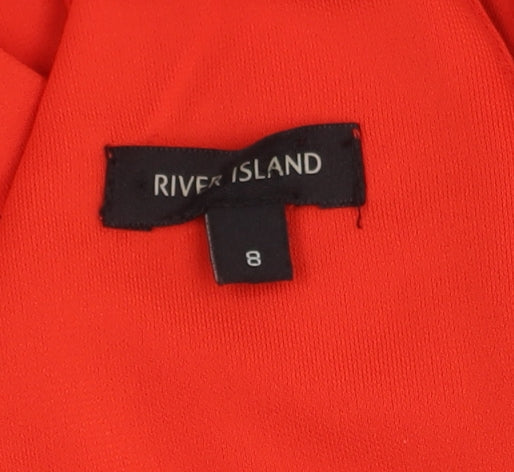 River Island Women's Red Dress Size 8