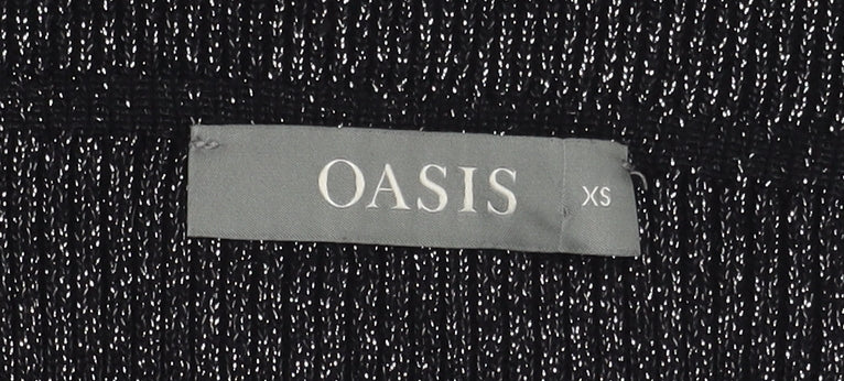 Oasis Women's Black Long Sleeve Top XS