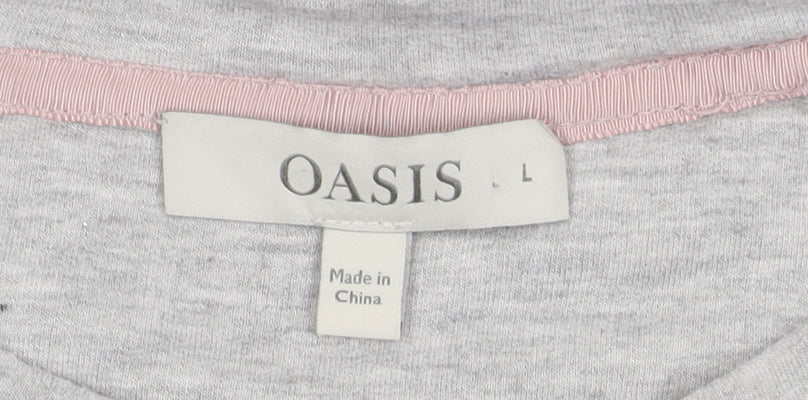 Oasis Women's Grey Pullover Jumper, Size L