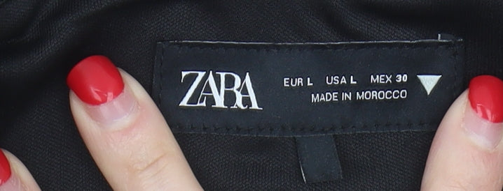 Zara Women's Black Sleeveless Top L
