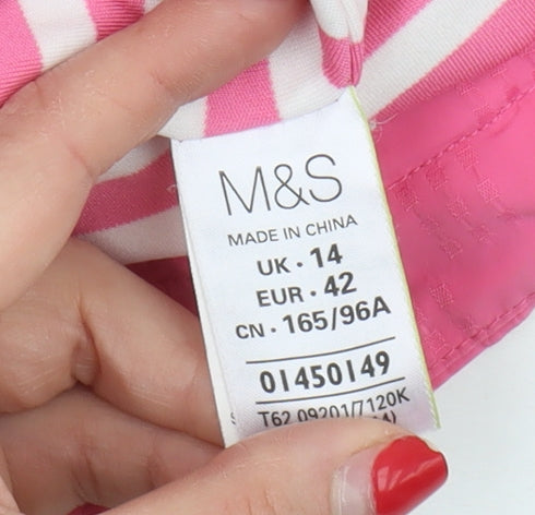 Marks and Spencer Women's Pink Mid-Length Jacket