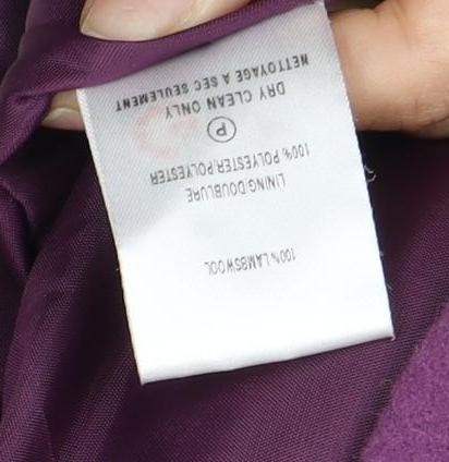 Eastex Women's Purple Wool Overcoat Size 14