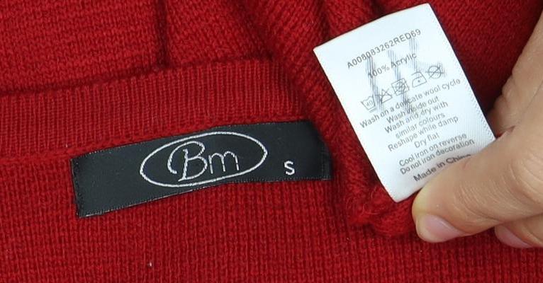 Bonmarché Red Women's Small Cardigan with Embroidery