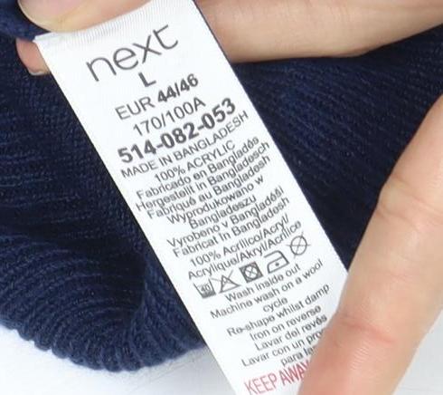 Next Women's Blue Pullover Jumper Size 14, Crew Neck