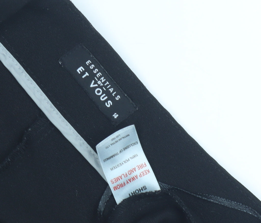 ET VOUS Women's Black Trousers Size 14