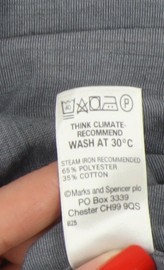 Marks & Spencer Men's Grey Long Sleeve Shirt 16