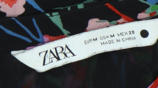 Zara Women's Multicoloured Floral Shift Dress