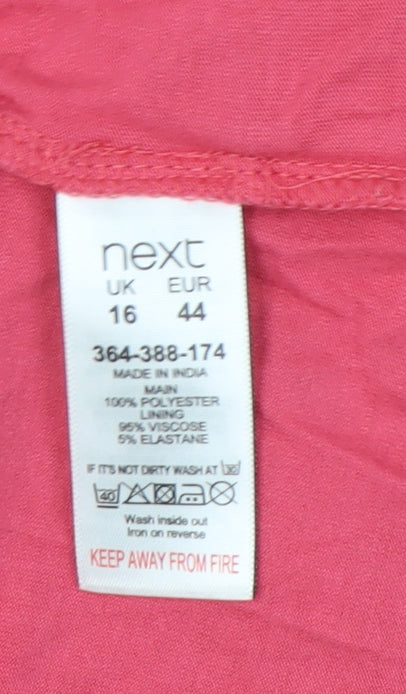 Next Women's Pink Floral Halter Tank Top Size 16
