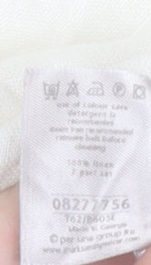 Per Una Women's Ivory Shirt Dress Size 18 Collared Cotton