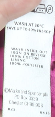 Marks and Spencer Pink Women's Dress, Size 12, Short Sleeve