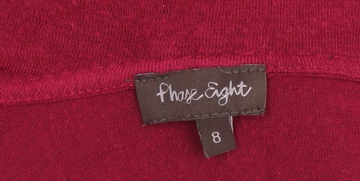 Phase Eight Women's Red Wrap Jumper Size 8