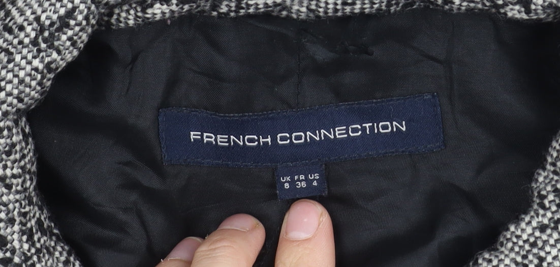 French Connection Women's Black Coat Size 8
